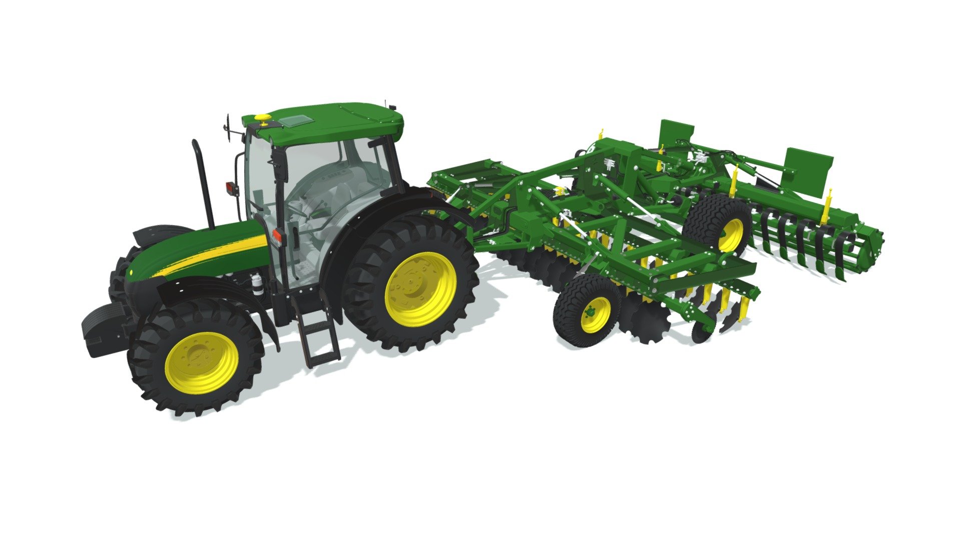 Tractor with Seed Drill