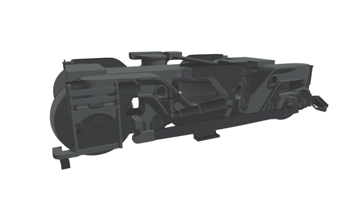 3d train wheels bogie 3d model