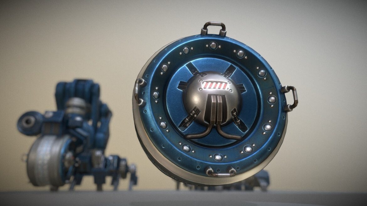 ai control module blue version 3d model