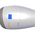 aircraft jet turbofan engine 3d model