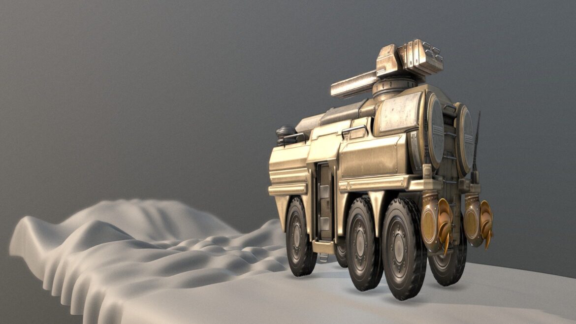 amphibious tank rig test 150 3d model