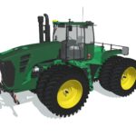 articulated tractor 3d model