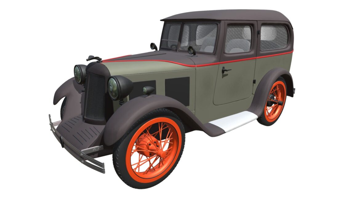 austin seven swallow 3d model