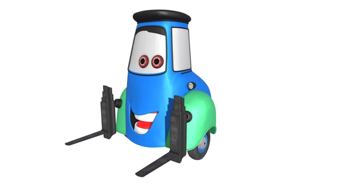 cars 2 movie guido 3d model