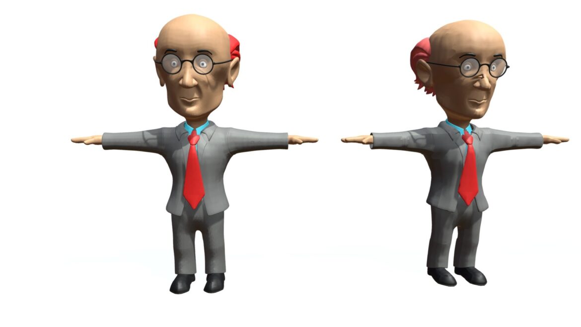 cartoon character 3d model