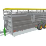 cattle animal transporter trailer 3d model