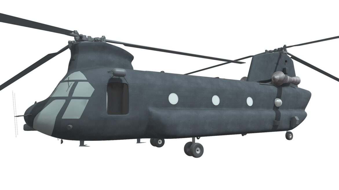 chinook ch 47 helicopter 3d model