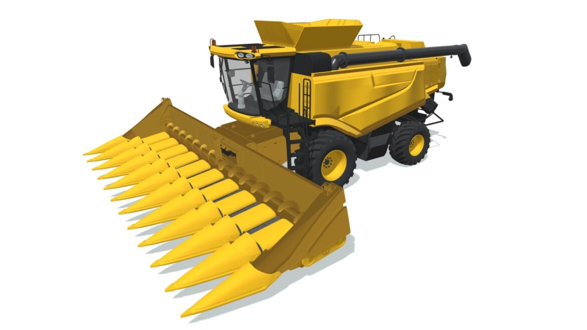 combine harvester 3d models