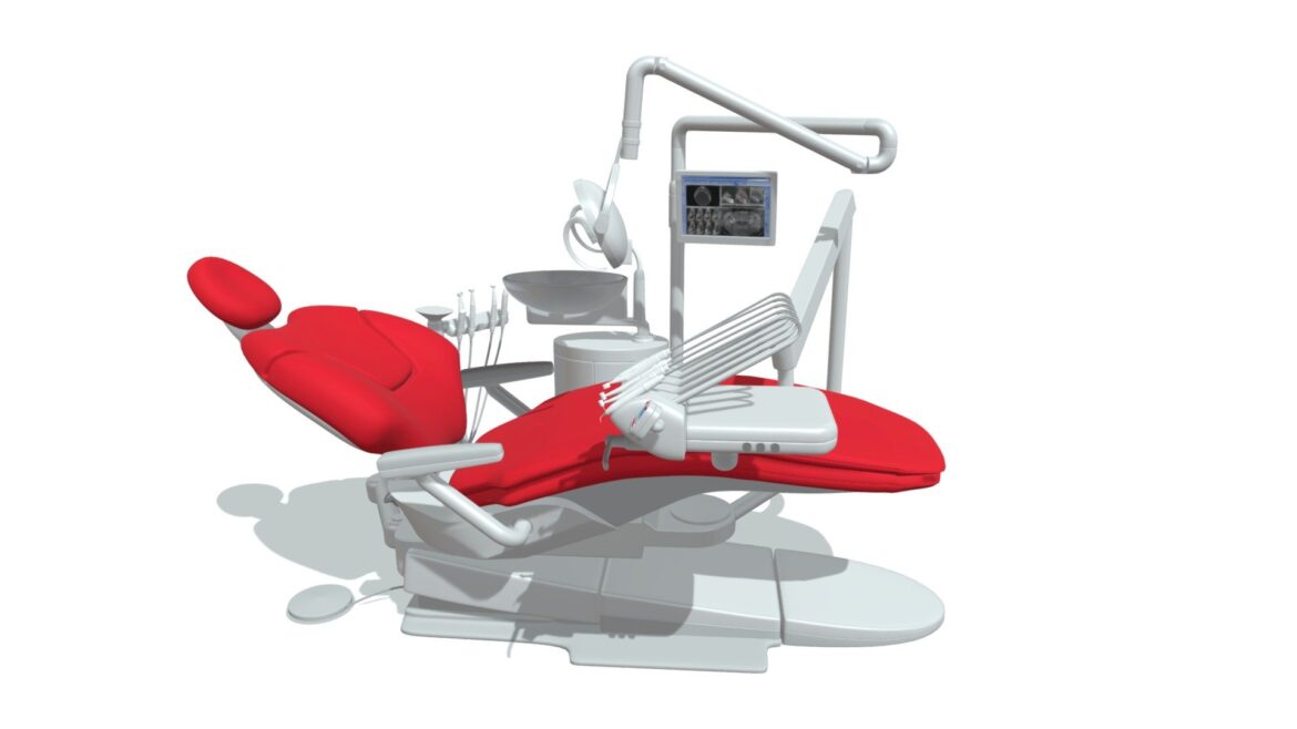 dental treatment unit with chair 3d model