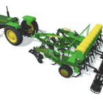 Tractor with Disc Harrow