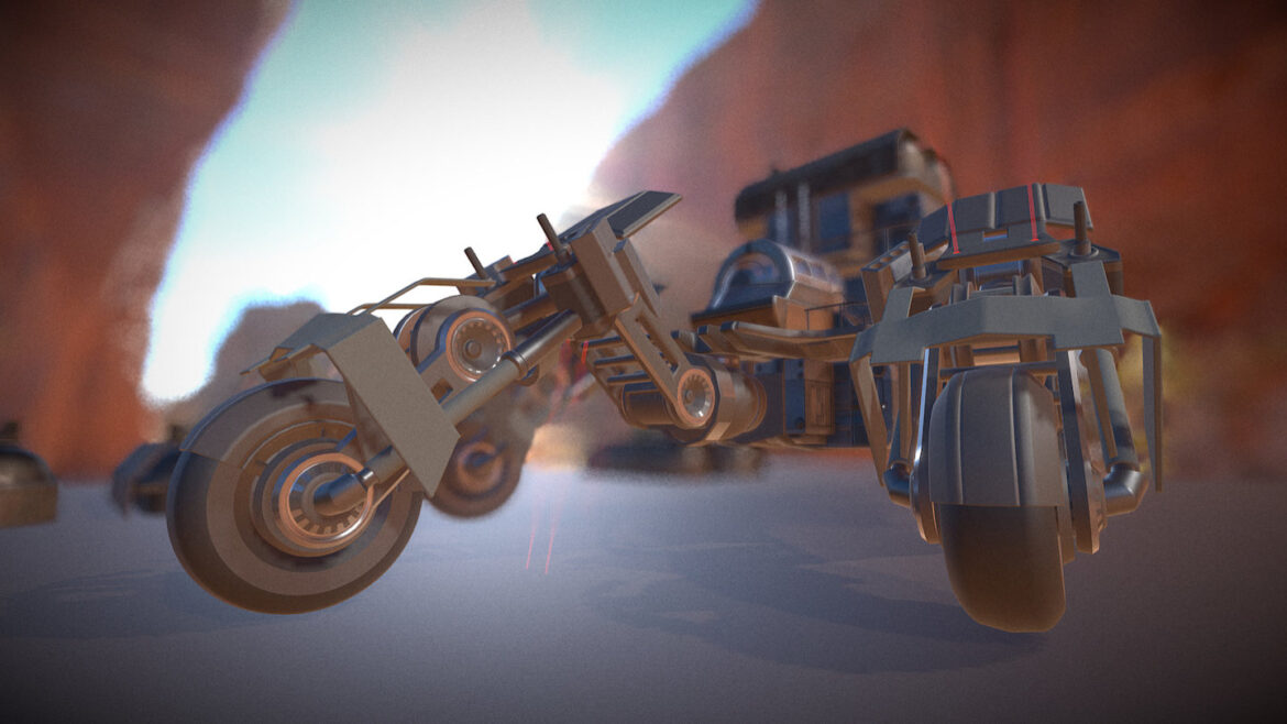 five wheeler test with old fuel tanks 3d model