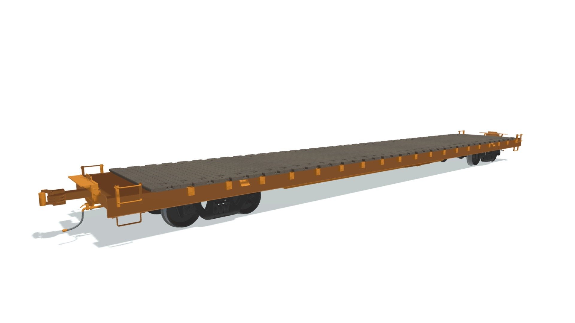 Flat Railroad Car