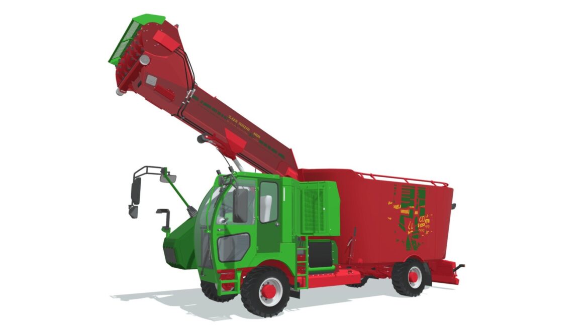 fodder mixing wagon truck 3d model