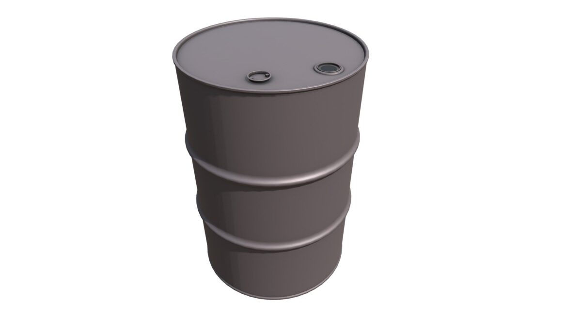 Classic Barrel 3d Model - Weathered wooden barrel 3D model with metal bands, ready for game environments and realistic scenes