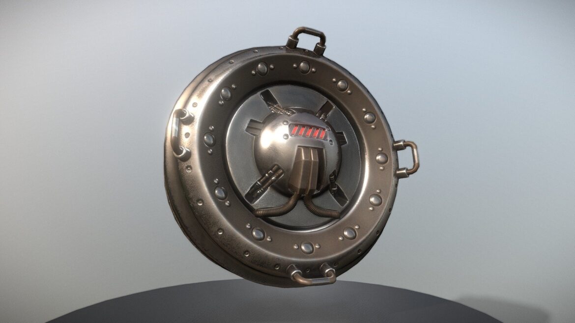 futuristic ai control module basic version 3d model