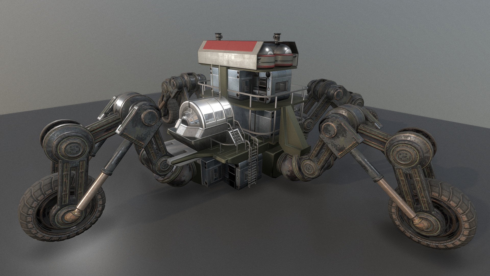 Futuristic Five-Wheeled Building (Five Wheeler)