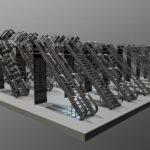 futuristic stairs basic version 3d model