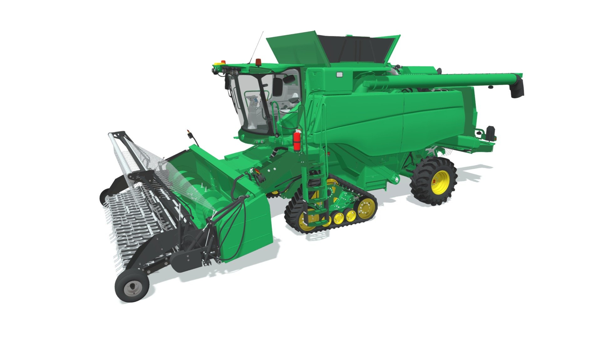 Green Combine Harvester