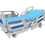 hospital medical bed 3d model