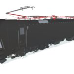 steam locomotive train 3d model