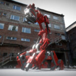 Mech Neck Walker (Red Version)