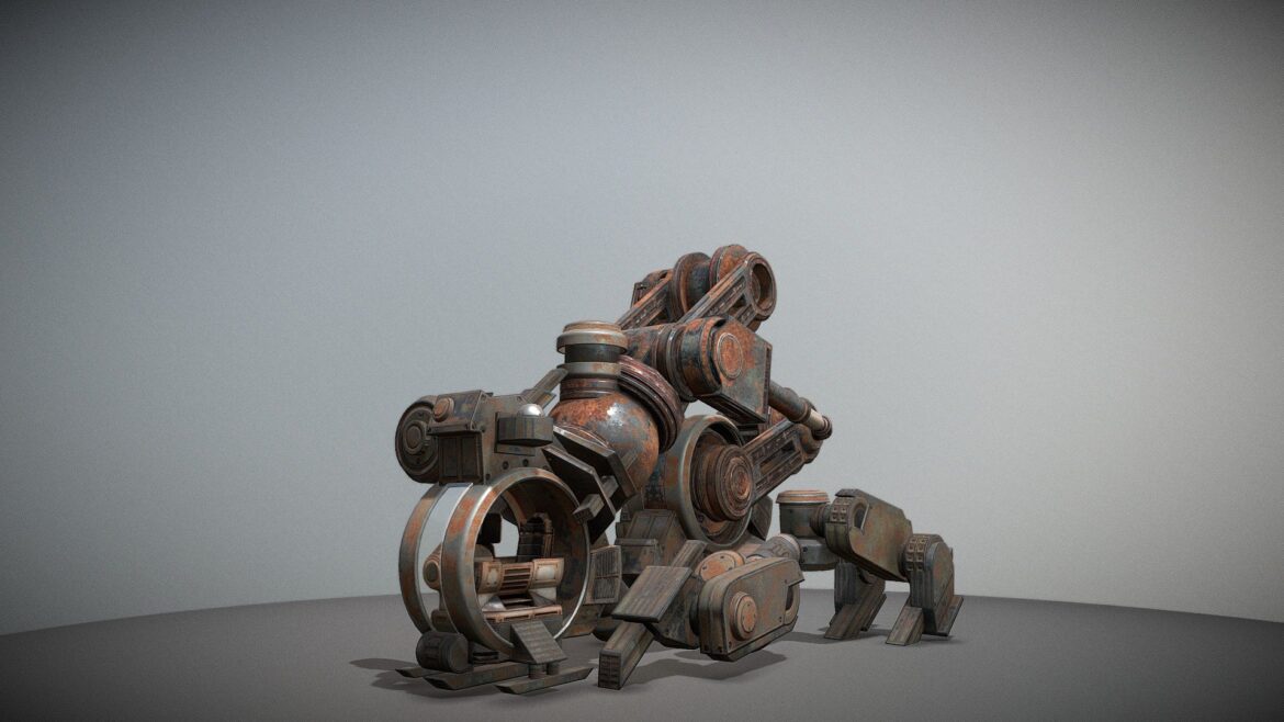 mech neck walker update 3d model
