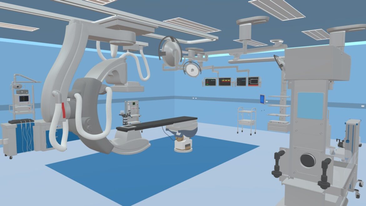 medical hybrid operating room 3d model