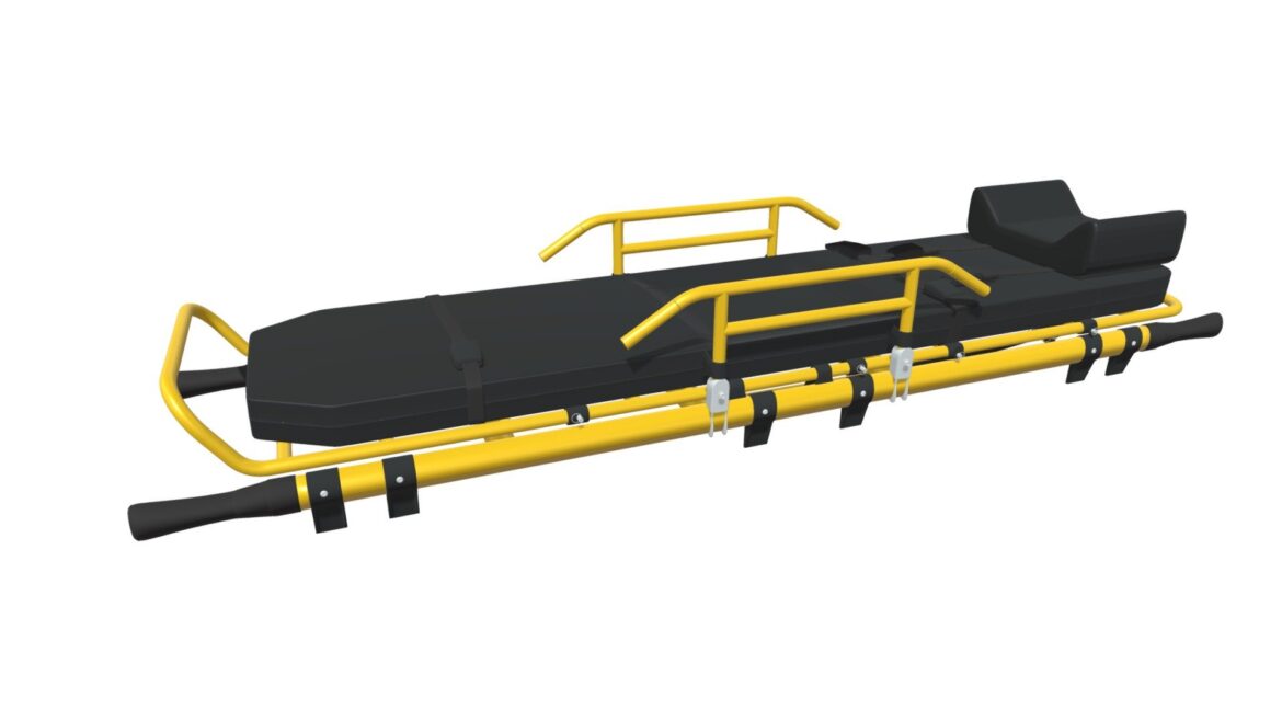 medical stretcher 3d model
