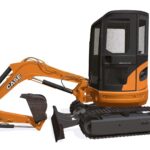 mini excavator case 3d model