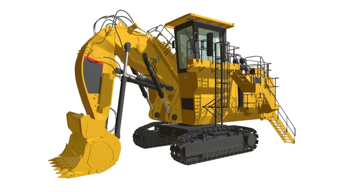 mining excavator shovel 3d model