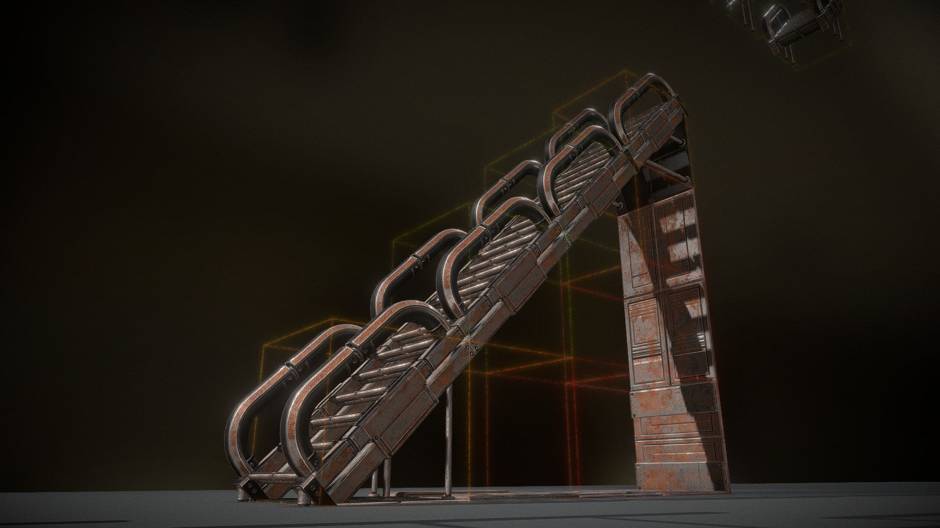 Modular sci-fi stairs (Rusty version)