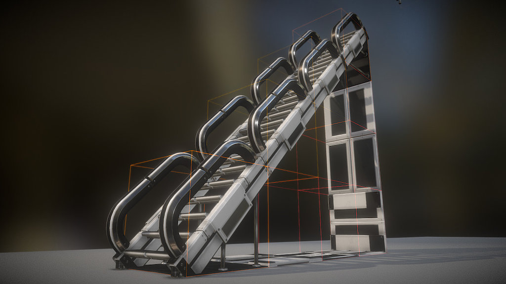 Modular sci-fi stairs (White Plastic)