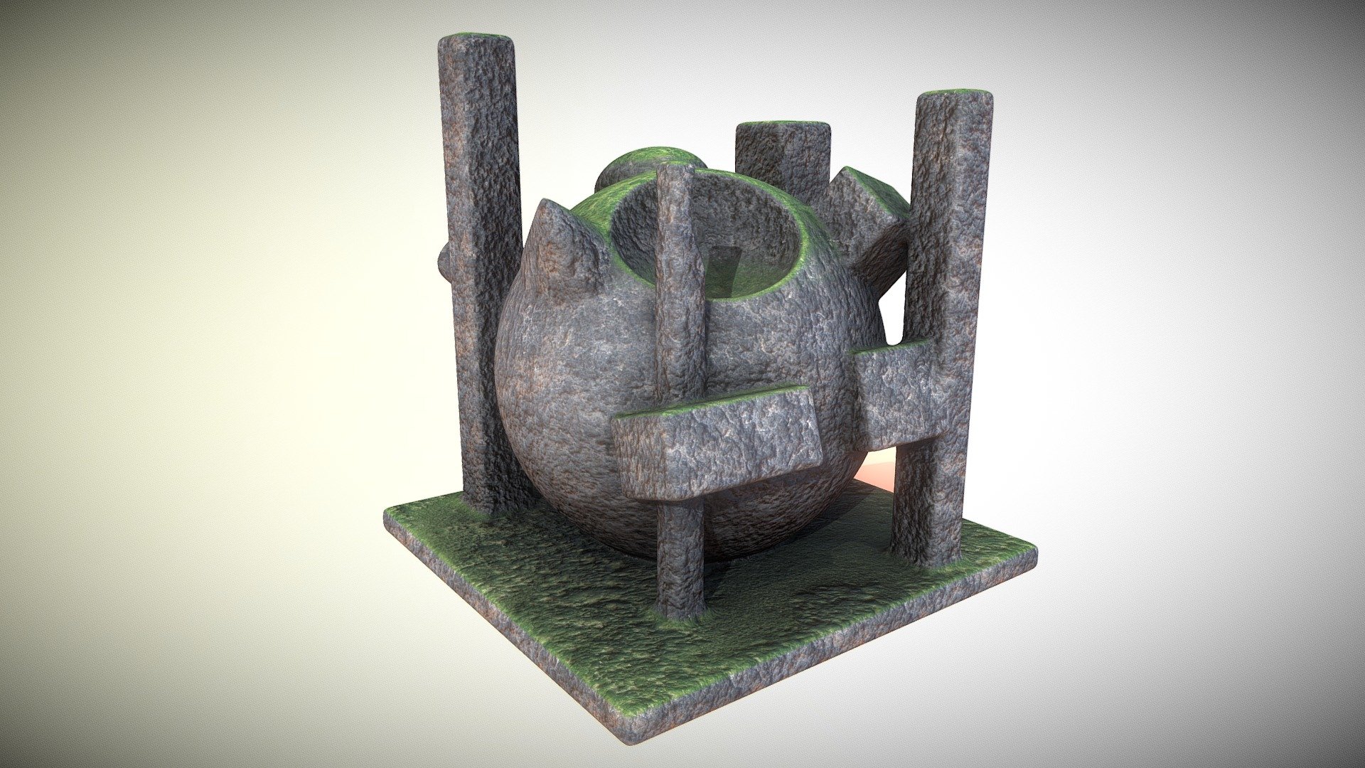 Moss on Rock (Textur-Test)