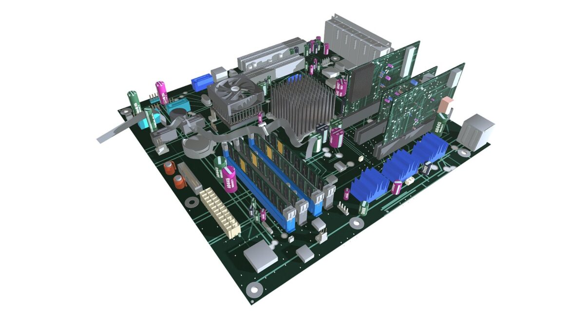 motherboard 3d model