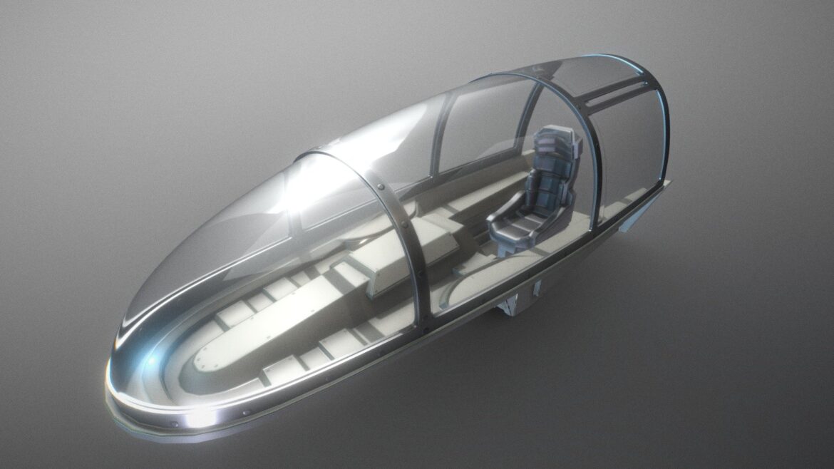 new futuristic jet cockpit wip 3 3d model