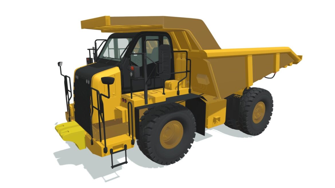 off highway mining dump truck 3d model