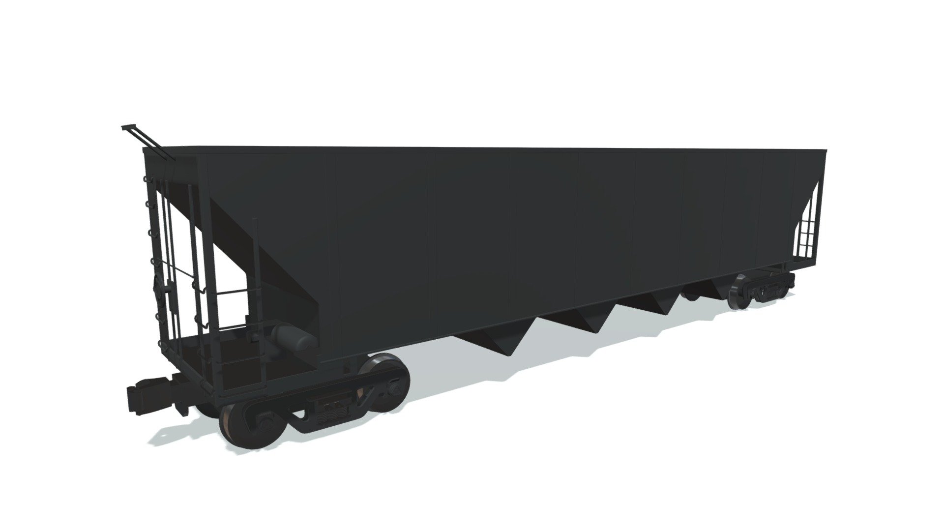 Flat Railroad Car
