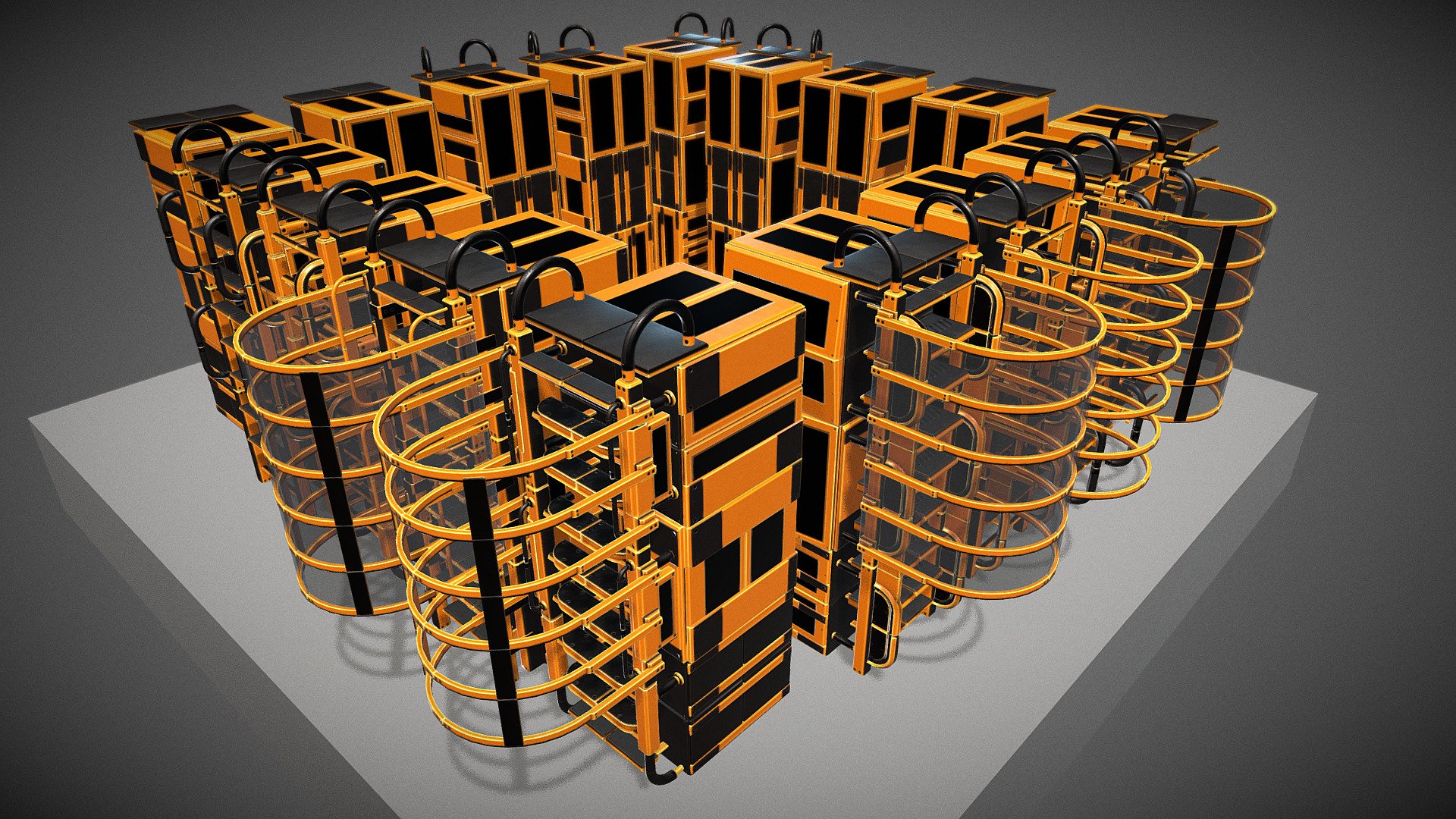 Sci-Fi Ladders Animation