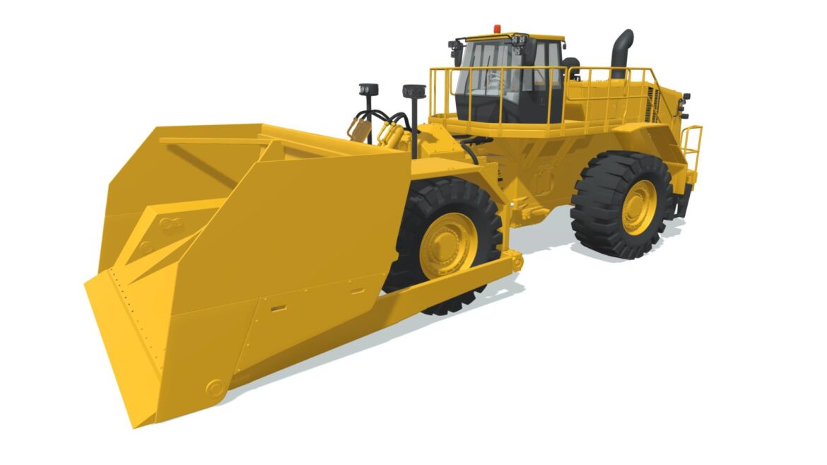 scoop dozer 3d model