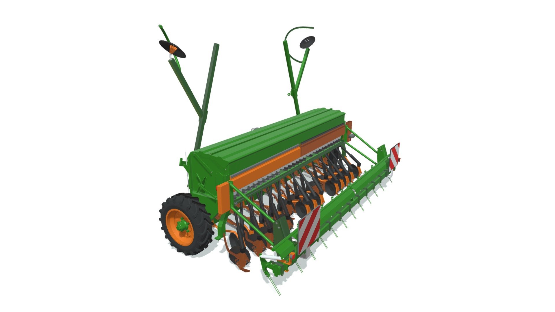 Tractor with Seed Drill