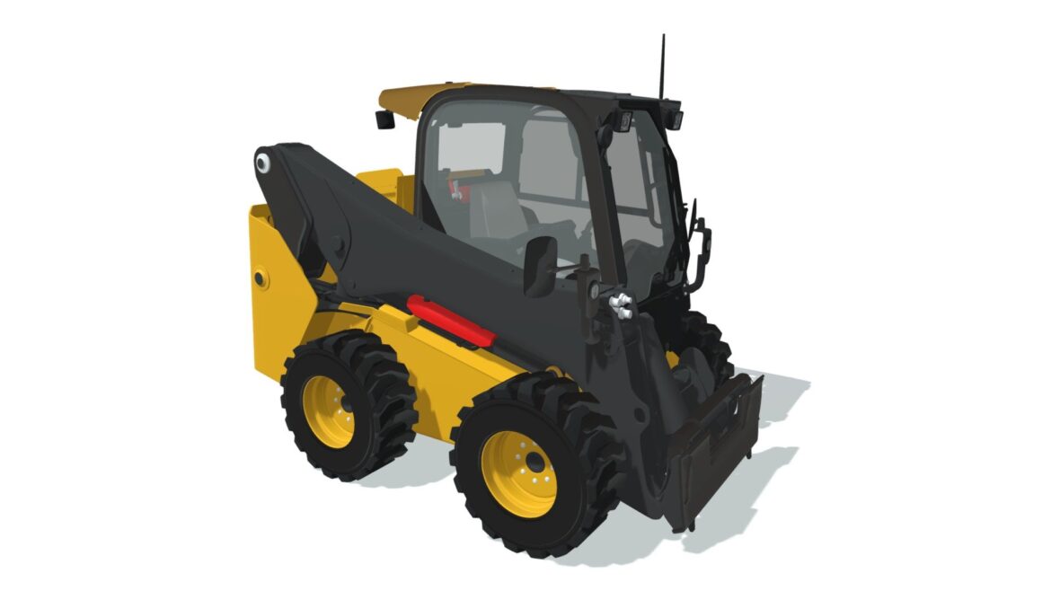 skid steer loader 3d model