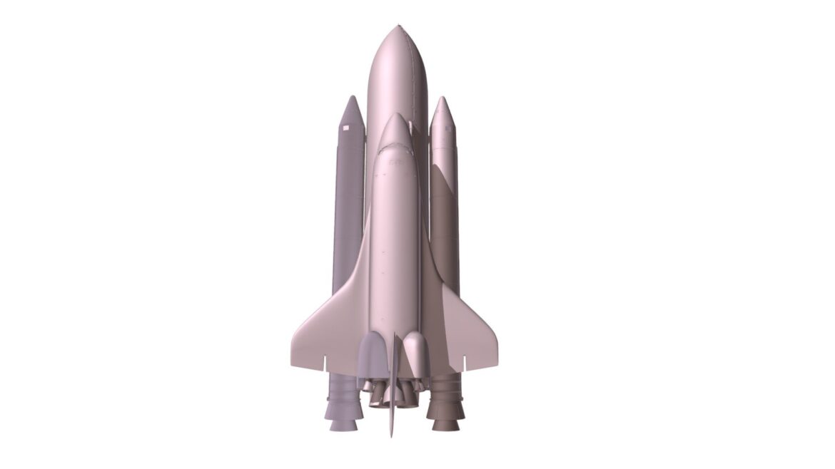 atlantis space shuttle 3d model