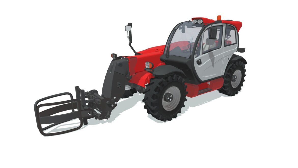 telescopic handler 3d model