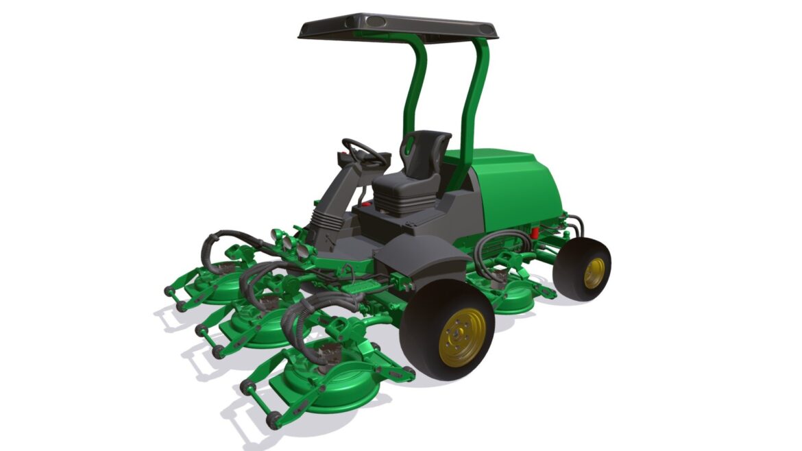 terrain cut lawn mower 3d model