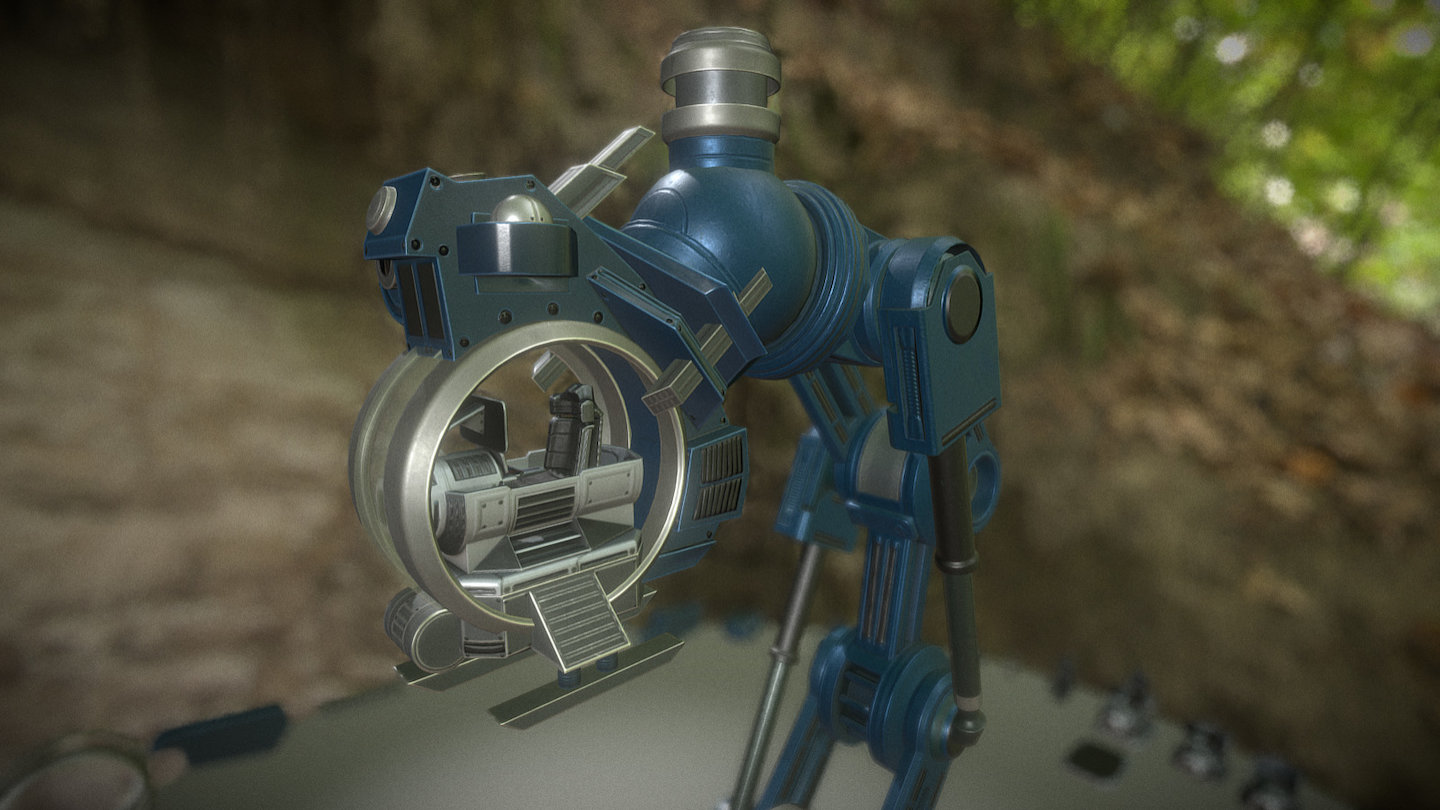 The Walking Mech Neck Blue Version