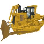 tracked dozer 3d model