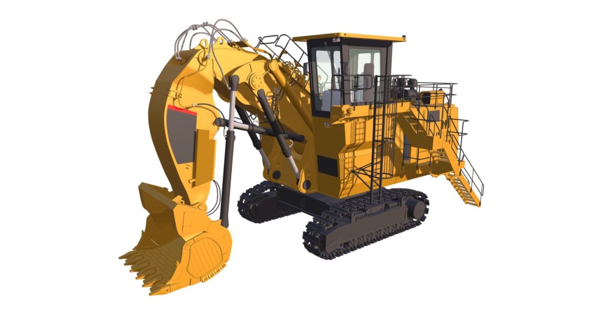 mining excavator shovel 3d model