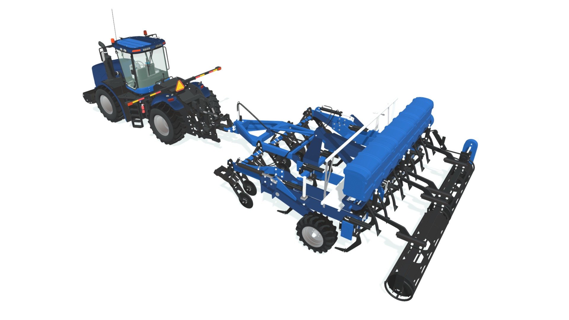 Tractor with Disc Harrow