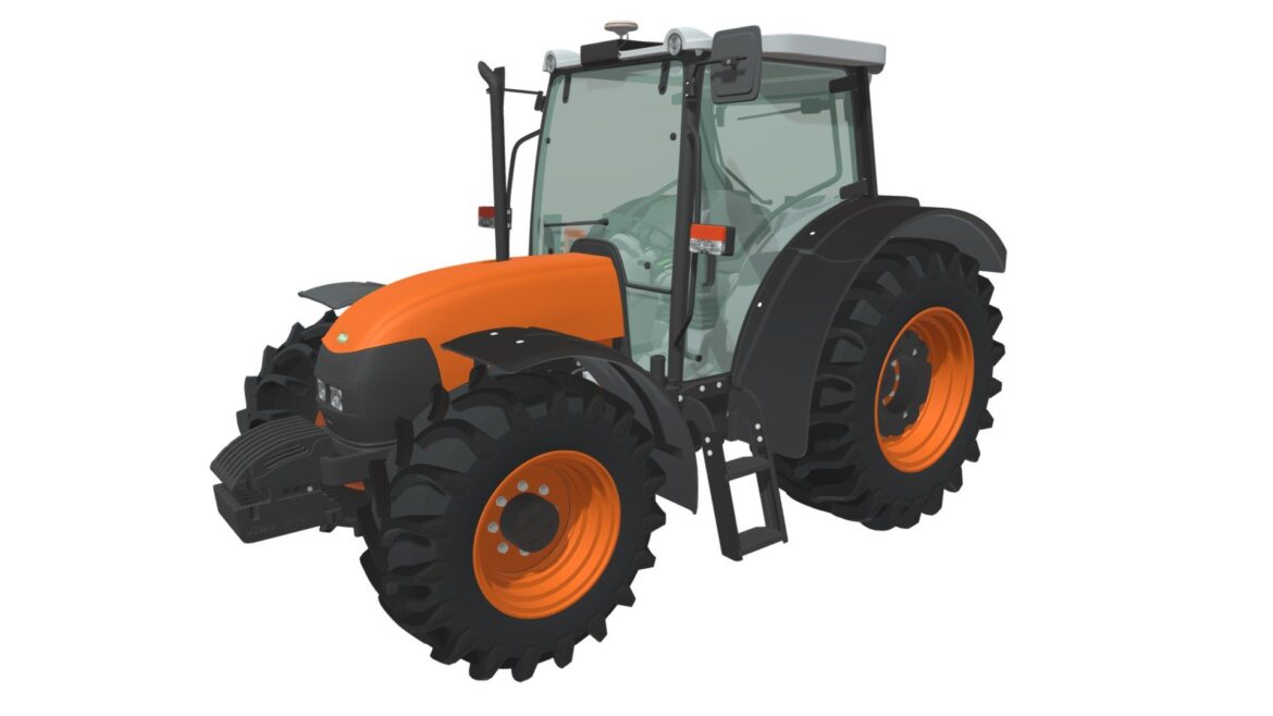 farm tractor 3d model
