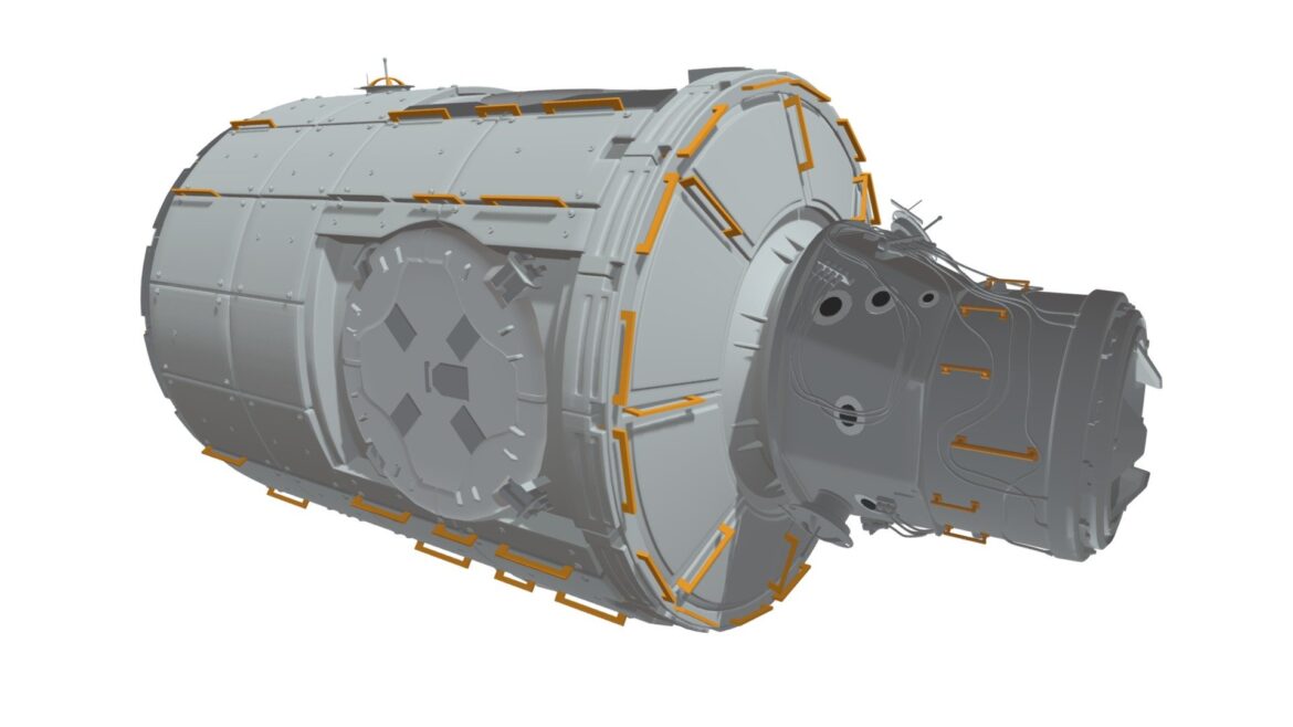 tranquility node 3 iss module 3d model